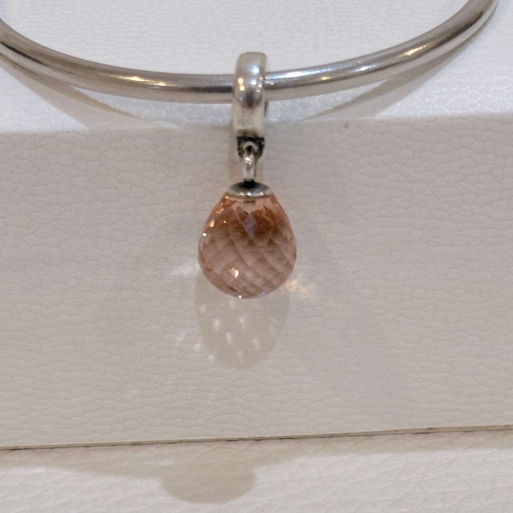 Brans New Pandora Pink Murano Fascinating Beauty Dangle Charm